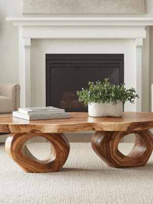 Acacia Live Edge Dining Table /Natural Color